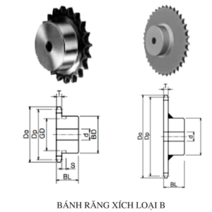 bánh răng xích 50